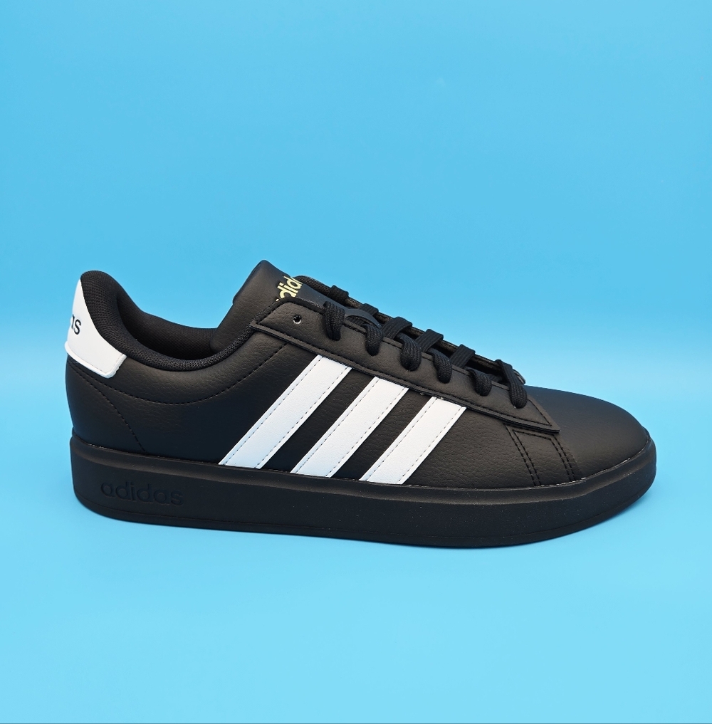 Adidas Grand Court 2.0 Black/White Retro Casual Men's  JR0546